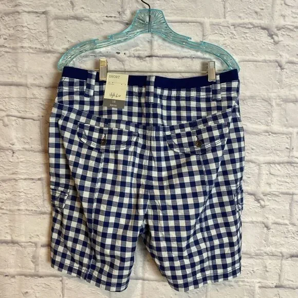 Style & Co. NWT Women’s Preppy Checked Casual Comfort Everyday  Shorts Size 12 - Picture 3 of 5